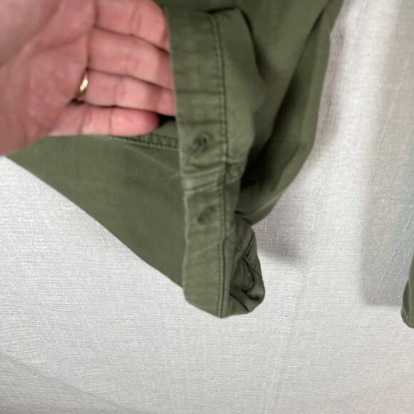 Aritzia TNA Supply Cargo Pant Pants Army Green Olive Size 12 Drawstring Missing - Picture 13 of 14